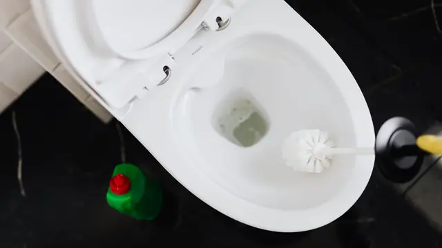 cara membersihkan lubang WC yang berkerak
