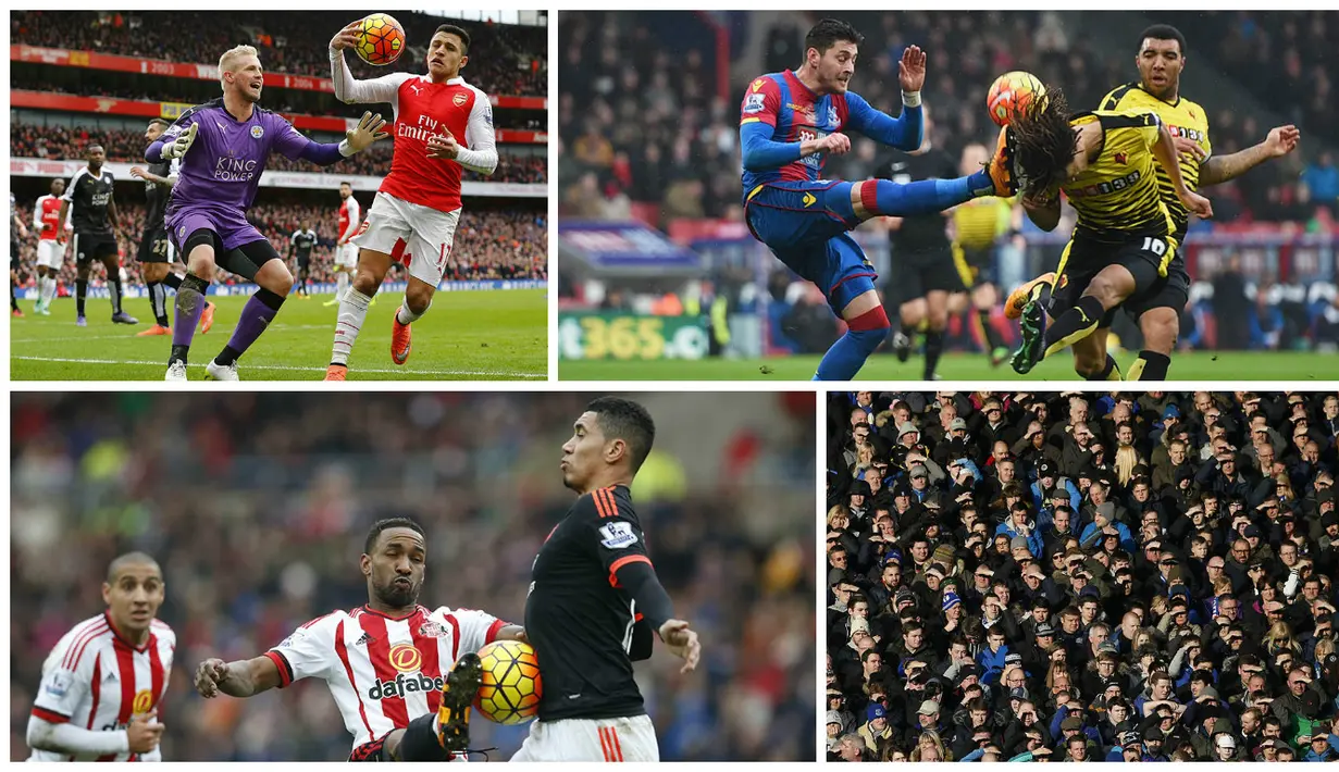 Foto terbaik Liga Premier Inggris pekan ke-26 diwarnai oleh gaya Alexis Sanchez dan Kesper Schmeichel yang seperti bermain bola tangan. Berikut 10 foto terbaik Liga Premier Inggris pekan ke-26 pilihan redaksi Bola.com.