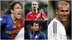 Berikut ini para pemain legendaris bernomor punggung lima terbaik sepanjang masa. Ada Rio Ferdinand, Zinedine Zidane dan Carles Puyol. (Foto Kolase AP dan AFP)