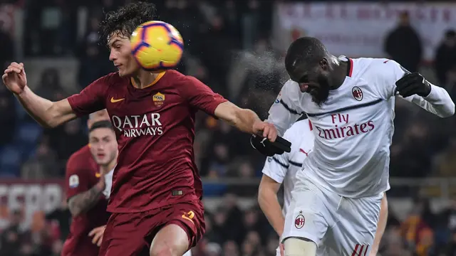 Imbang di Markas AS Roma, AC Milan Pangkas Poin dengan Inter Milan