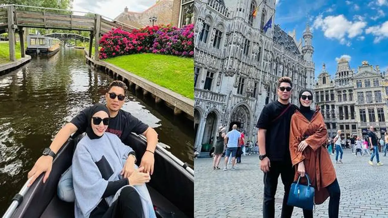 7 Momen Mesra Rizal Armada dan Istri Liburan Ke Eropa, Seru Nonton Konser Coldplay