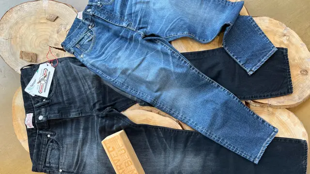 Foto denim dengan serat Tencel