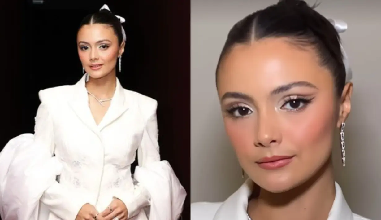 Tampilan cantik Amanda Rawless sukses jadi pusat perhatian saat gala premiere Laura. [@amandarawles]