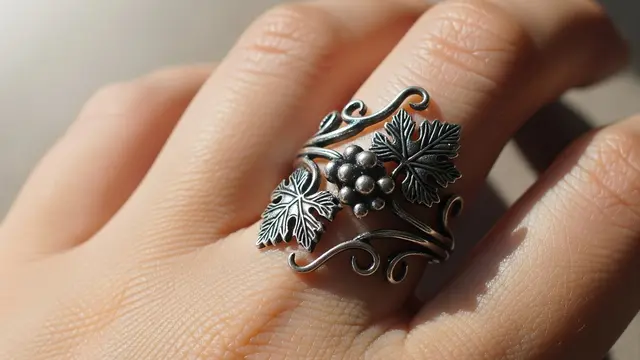 Cincin Model Daun Anggur yang Cantik dan Estetik