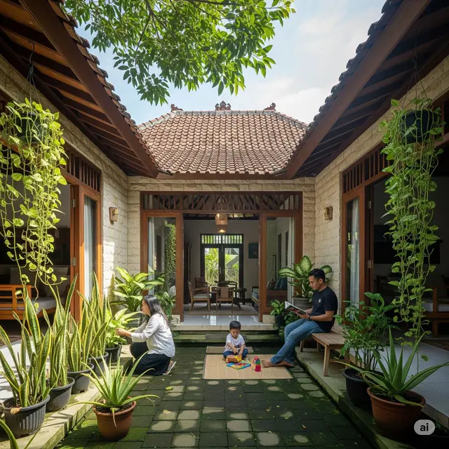 Rumah dengan Taman Dalam (Courtyard)