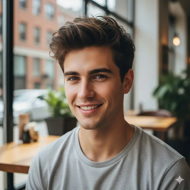 Rambut Pria Gaya Messy Texture