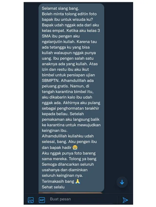 Cewek Ini Minta Foto Wisudanya diedit Bareng Orangtua, Kisah Di Baliknya Bikin Haru
