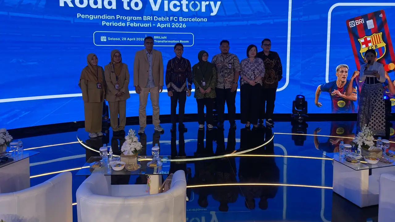 Pengundian Program BRI Debit FC Barcelona Periode 1 Tahun 2026, Selasa (28/4/2026). (Liputan6.com/Christian)