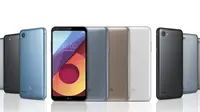 3 varian LG Q6 yang baru saja diperkenalkan LG (sumber: engadget)