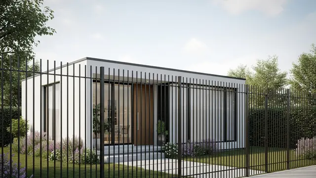 Model Pagar Besi Hollow untuk Rumah Kecil agar Terlihat Modern dan Minimalis (Image by Gemini AI)