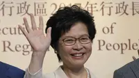 Carrie Lam, kepala eksekutif Hong Kong terpilih (Kin Cheung/AP)