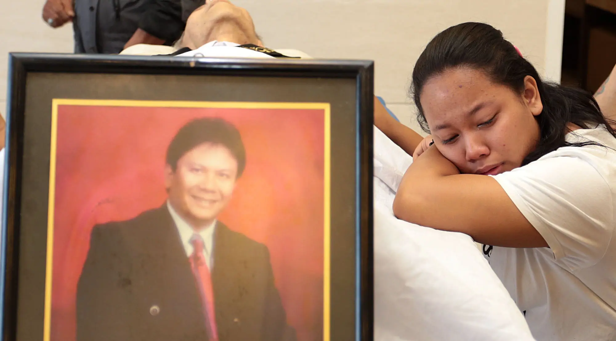 Suasana rumah duka Benny Panjaitan (Deki Prayoga/Bintang.com)