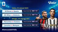 Jadwal Live Streaming Liga Italia Pekan ke-19 di Vidio: Bentrok Seru AC Milan Vs Atalanta