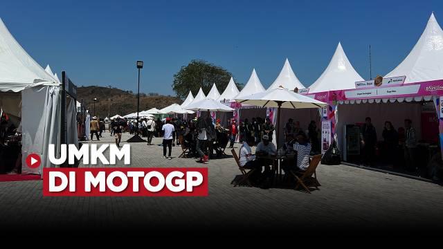 Berita video UMKM yang ada di Sirkuit Mandalika temeni penonton nikmati balapan.