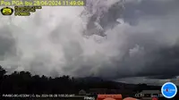 Gunung Ibu kembali erupsi dahsyat pada Jumat (28/6/2024), pukul 11.44 WIT. (Liputan6.com/ Dok PVMBG)