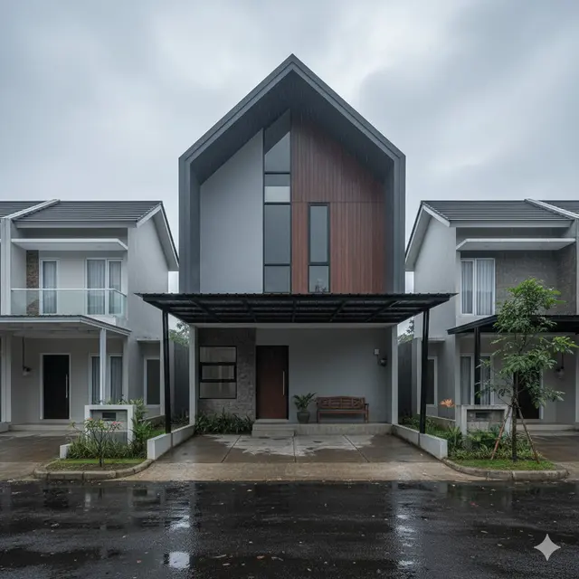 Model Rumah Tipe 72 di Lokasi Perumahan Modern