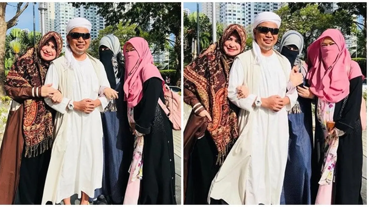 Momen Kebersamaan Ustaz Arifin Ilham dengan Ketiga Istrinya
