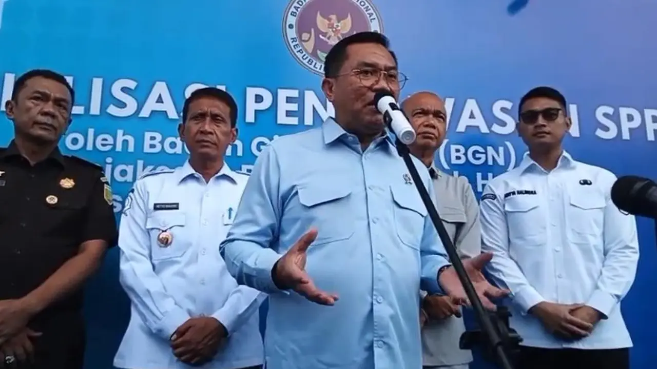 Wakil Kepala BGN Sony Sanjaya ketika di Tuban. (Liputan6.com/Ahmad Adirin)