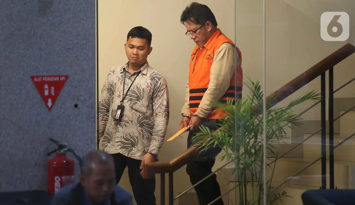 Dicky Yuana Rady terjaring dalam Operasi Tangkap Tangan (OTT) yang dilakukan KPK terkait dengan kasus dugaan suap pengurusan izin pemanfaatan kawasan hutan, pada Rabu (13/8/2025) lalu. (Liputan6.com/Helmi Fithriansyah)