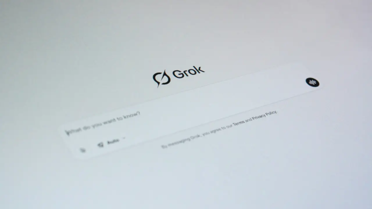 Ilustrasi chatbot Grok, xAI