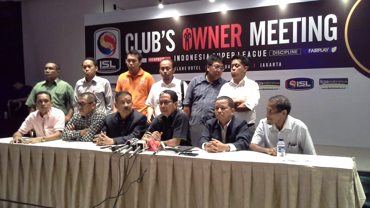 Konfrensi Pers PT Liga (Liputan6.com / Risa Kosasih)