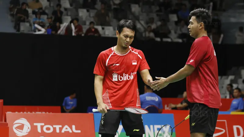 Indonesia Masters 2018 : Mohammad Ahsan dan Angga Pratama Vs Pieler Kolding dan Conrad Petersen