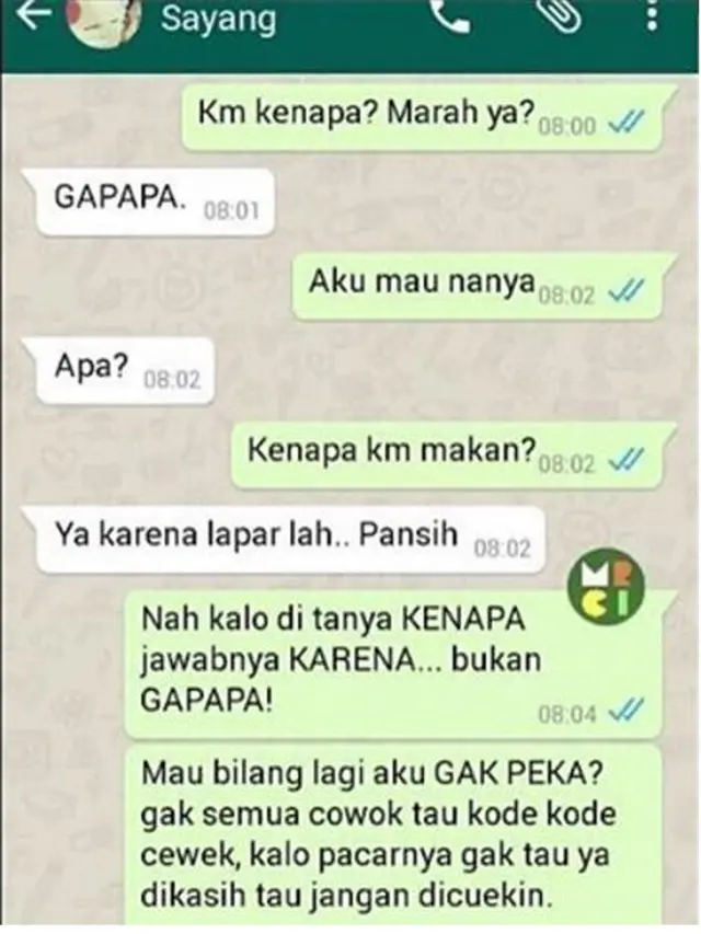 Deretan Chat Ini Bukti Kalau Pria Selalu Salah, Lucu tapi Bikin Kesal