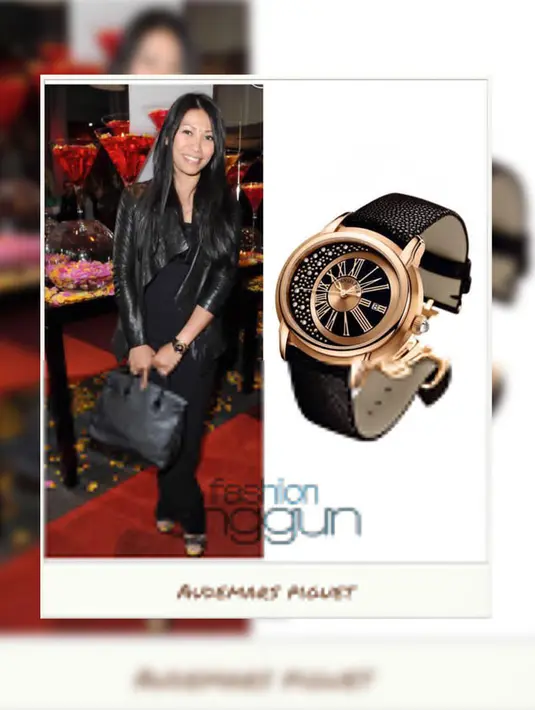 Dalam sebuah kesempatan, Anggun terlihat mengenakan jam tangan udemars Piguet seri Millenary Morita seharga Rp 690 juta. (Foto: instagram.com/fashion.anggun)