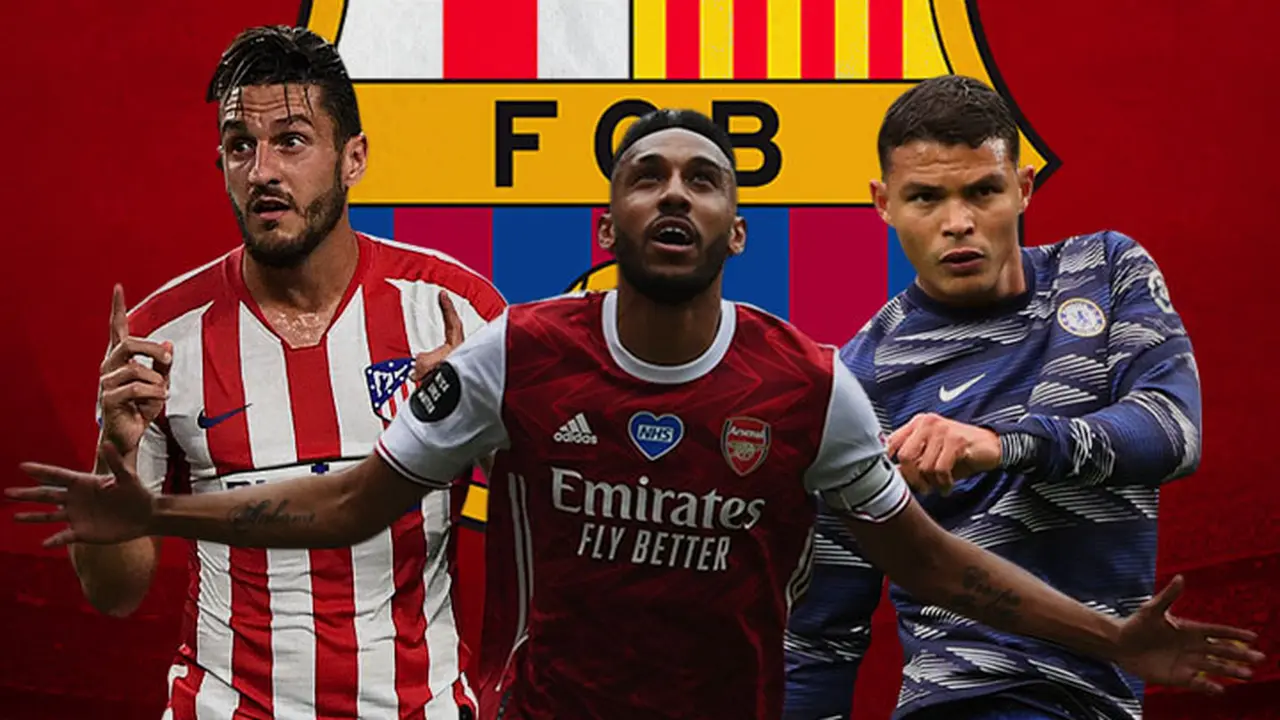 Barcelona - Koke, Pierre-Emerick Aubameyang, Thiago Silva