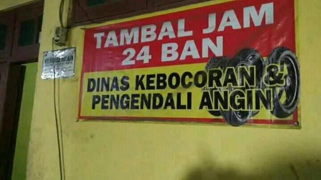 Nama usaha tambal ban (Ist)