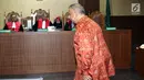 Terdakwa kasus dugaan suap proyek PLTU Riau-1, Sofyan Basir saat menjalani sidang lanjutan di Pengadilan Tipikor, Jakarta, Senin (1/7/2019). Sidang beragendakan pembacaan tanggapan atas nota keberatan terdakwa oleh JPU KPK. (Liputan6.com/Helmi Fithriansyah)