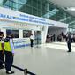 Upacara penutupan Posko Angkutan Udara Lebaran 2022 di Bandara SAMS Sepinggan Balikpapan. (Liputan6.com/Apriyanto)