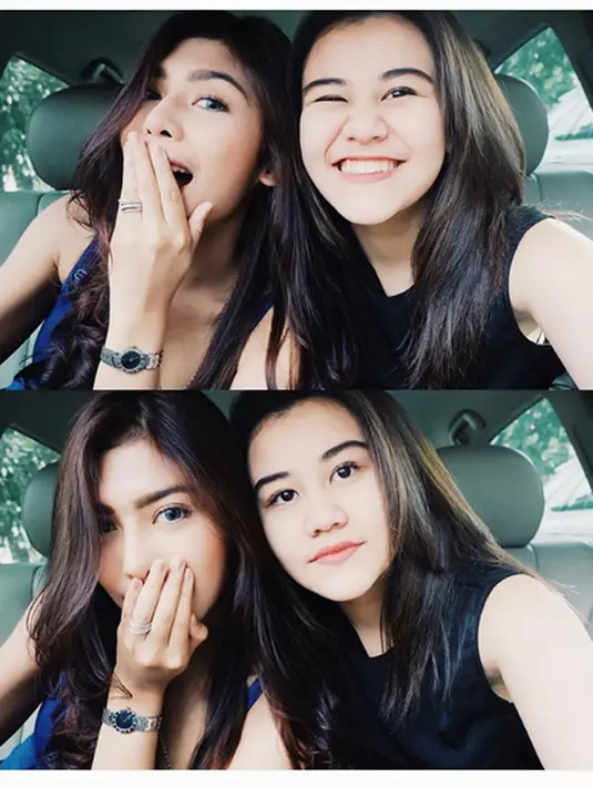 Cantiknya, itulah kebanyakan komentar nitizen memuji foto Aaliyah dalam mobil bersama temannya. (Bintang.com/@aaliyah.massaid)