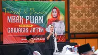 Ketua DPR RI Puan Maharani menemui kiai-kiai muda Nahdlatul Ulama (NU) atau Gus se-Jawa Timur.