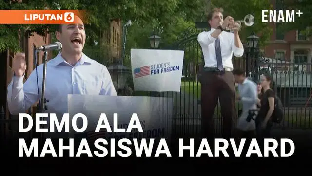 VIDEO: Mahasiswa Harvard Demo, Protes Serangan Trump Terhadap Kampus