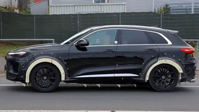 Profil Samping Prototipe Porsche Macan Berbasis Cangkang Bodi Audi Q5