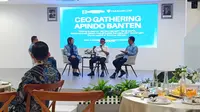 Asosiasi Pengusaha Indonesia (Apindo) Provinsi Banten meminta Gubernur Banten Andra Soni, untuk dapat bersinergi dalam meningkatkan perekonomian dunia industri saat ini.