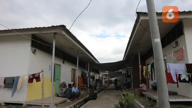Lokasi hunian sementara di sebelah timur Desa Bangga