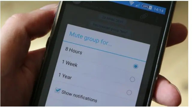 Tips Whatsapp - Menyetel pemberitahuan percakapan grup menjadi senyap