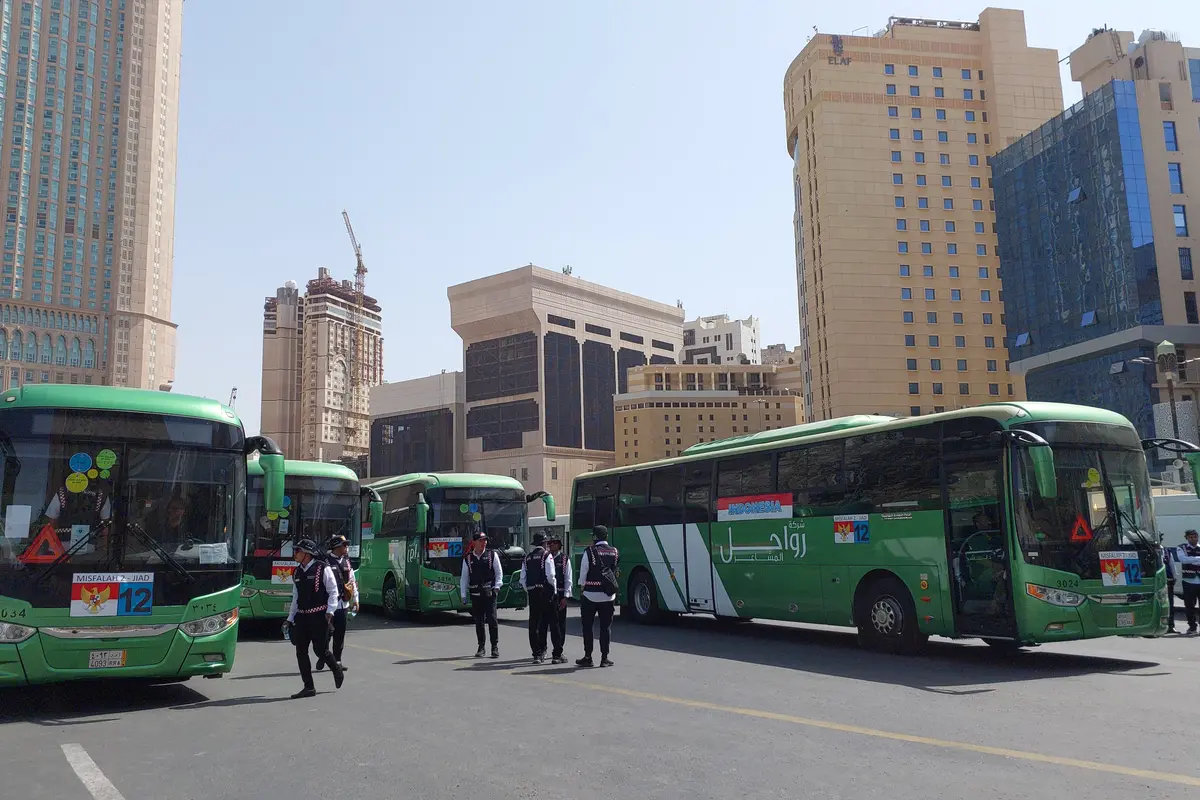 450 Bus Sholawat siap melayani mobilitas jemaah haji Indonesia selama di Makkah, Arab Saudi selama 24 jam nonstop