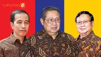 Joko Widodo, Susilo Bambang Yudhoyono, Prabowo Subianto (Liputan6.com/Triyasni)