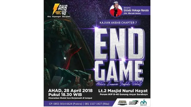 Viral, Ustaz Ini Lakukan Kajian Dengan Tema Anime