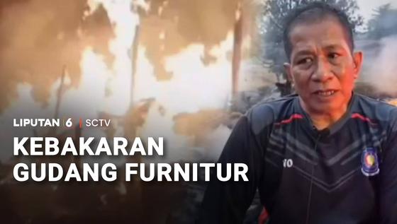 Gudang Furnitur Ludes Terbakar, 6 Jam Api Baru Padam