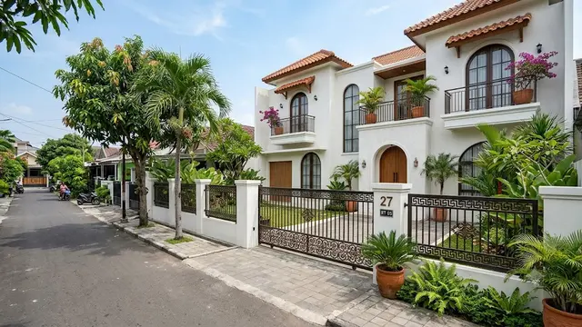 Model Pagar Mediterania Minimalis