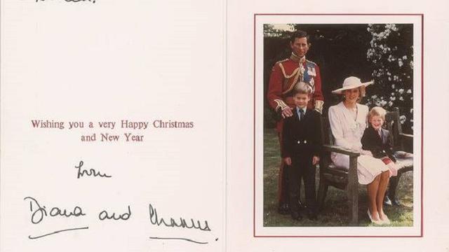 Kartu Ucapan Natal Putri Diana dan Pangeran Charles