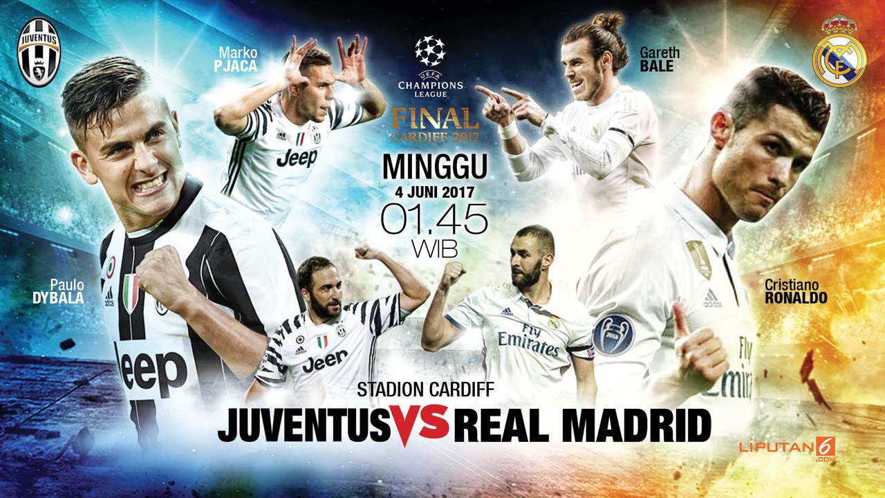 Final Liga Champions Juventus vs Real Madrid