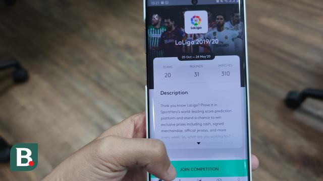 Aplikasi prediksi sepakbola LaLiga SportsHero