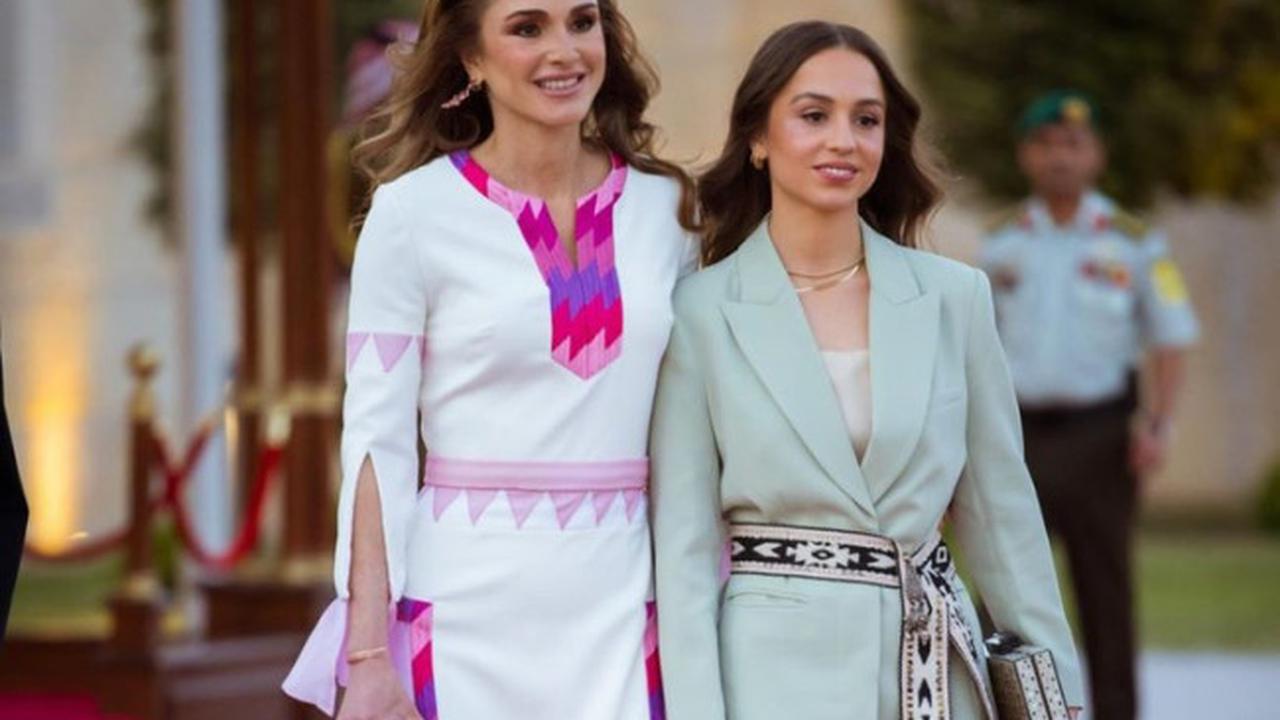 Putri Iman dan Ratu Rania. (Instagram/@queenrania)