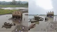 Terendam Selama 3 Dekade, Masjid Berusia 120 Tahun Ini Muncul Lagi ke Permukaan
