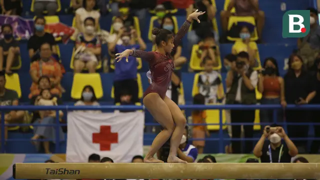 Foto: Sumbang Emas, Ini Dia Aksi Pesenam Ritmik Indonesia Rifda dan Ameera di SEA Games 2021